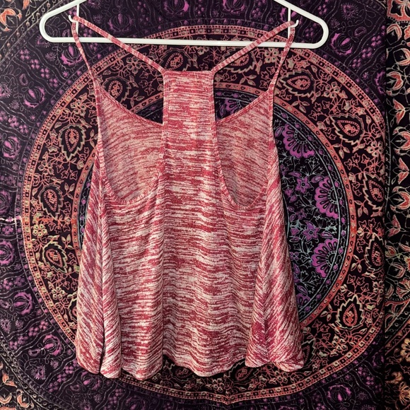 Hollister Pink and White Asymmetrical Camisole - Picture 2 of 3